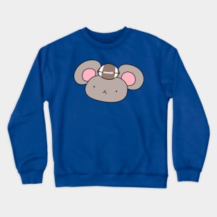 Football Mouse Face Crewneck Sweatshirt